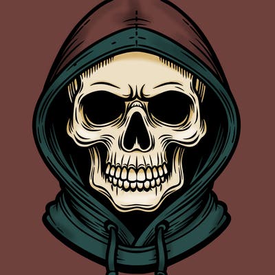 skull hoodie