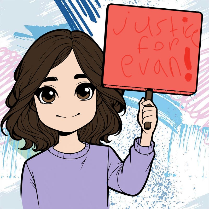 realistic girl holding up a sign
