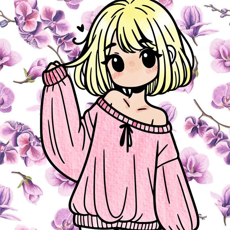 girl in baggy sweater hanging off her shoulder