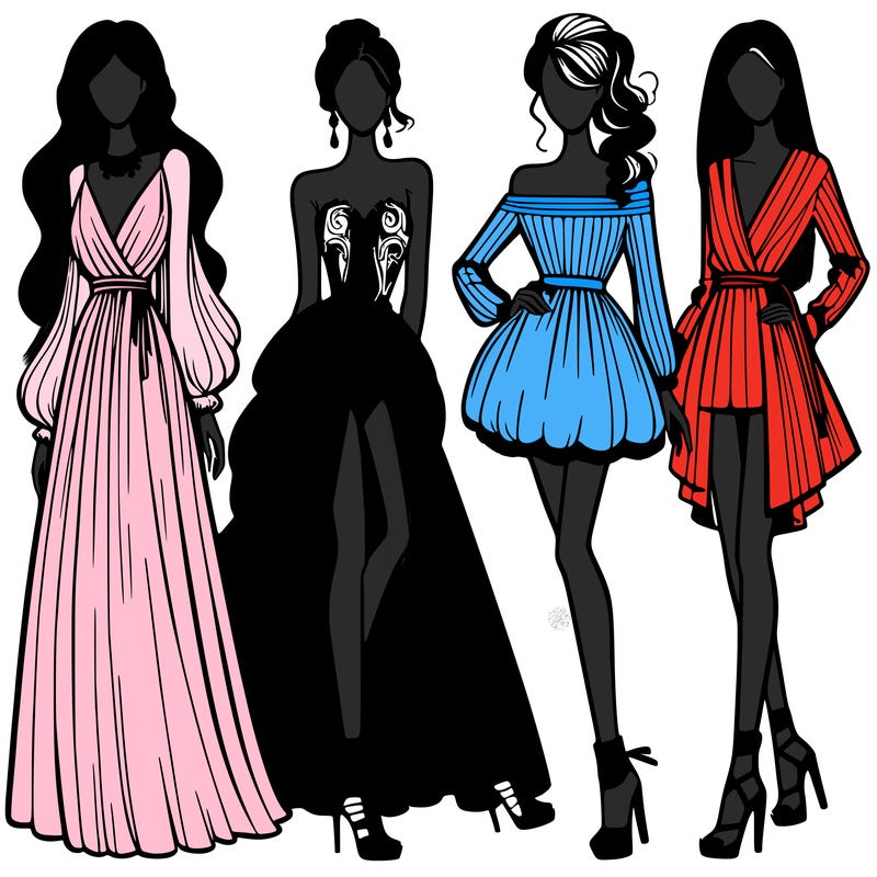 fashion models dresses