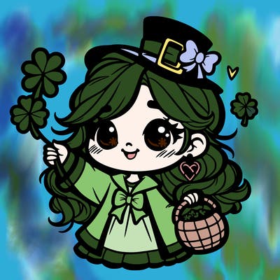 st patrick's day girl