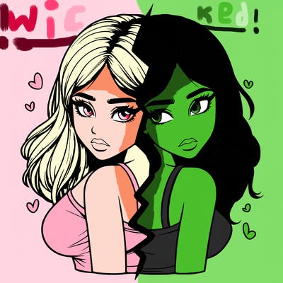 realistic girl split