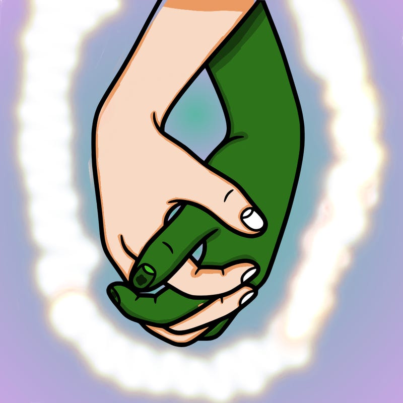 hands in shape of heart