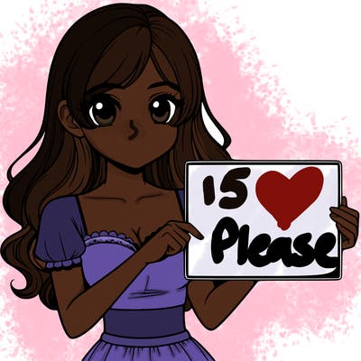 realistic pretty girl holding blank sign