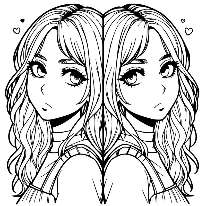 two realistic girls split