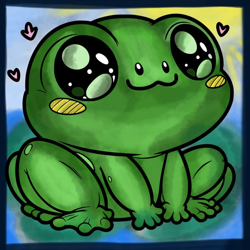 cute frog person realistic