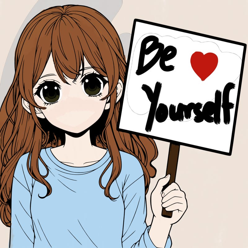 realistic girl holding up a sign