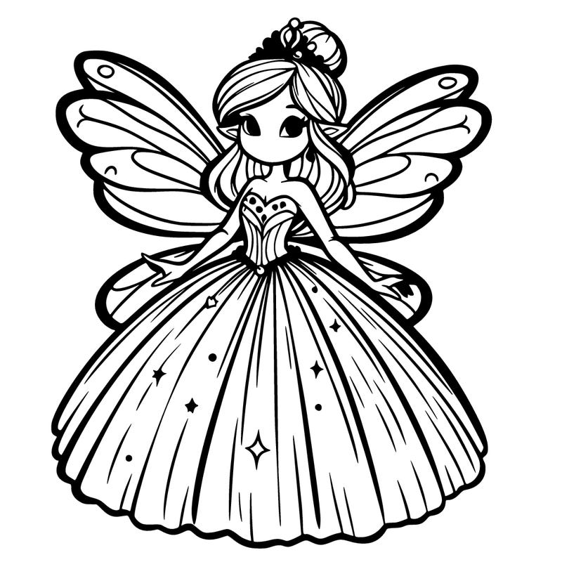 faerie in ball gown