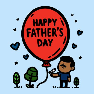 happy fathers day ballon