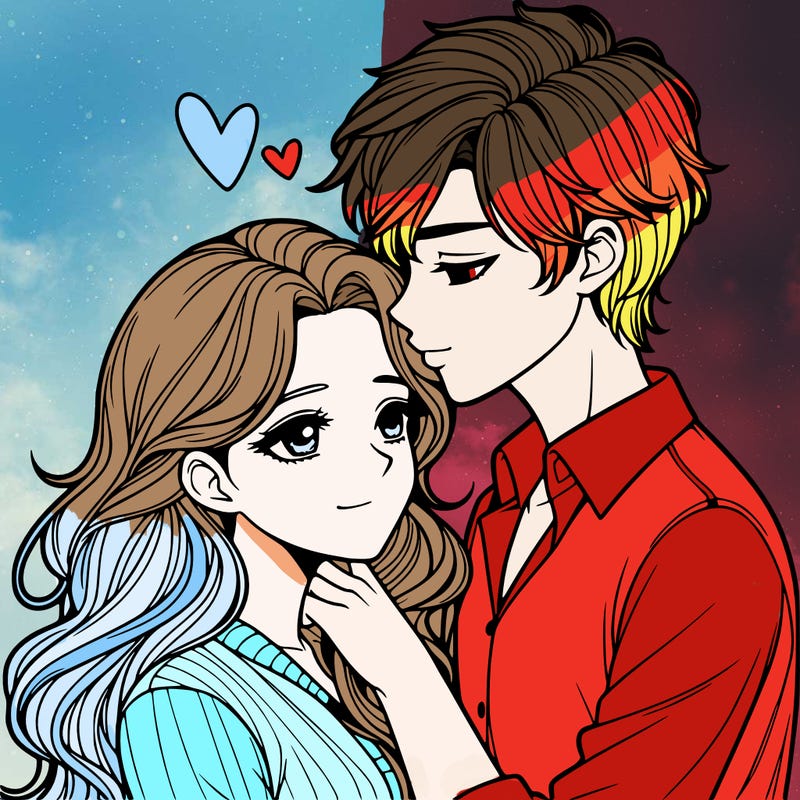 realistic boy and girl romance