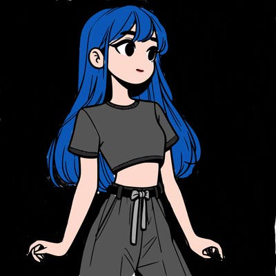 girl in a cute crop top