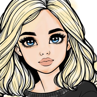 realistic girl whith cute eyes