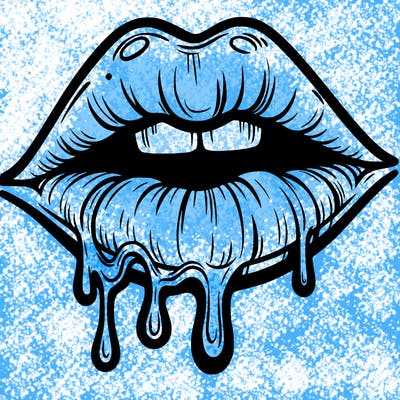 lips that look realistic and drip