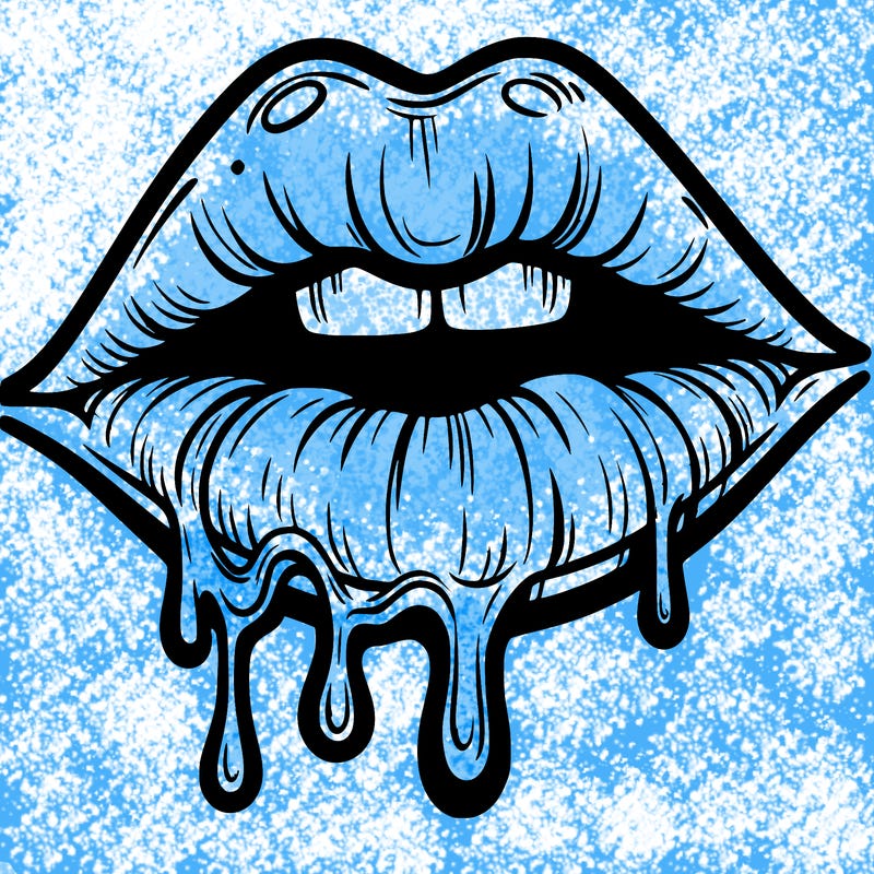 lips that look realistic and drip