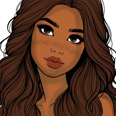 beautiful realistic girl