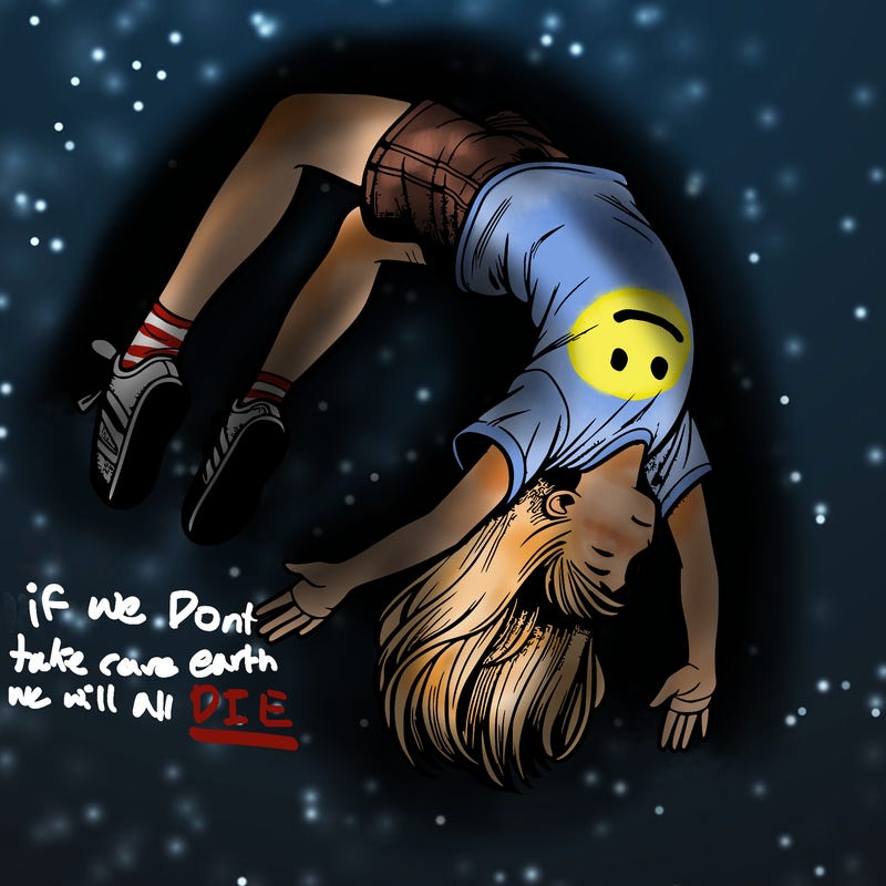 realistic girl doing a backflip