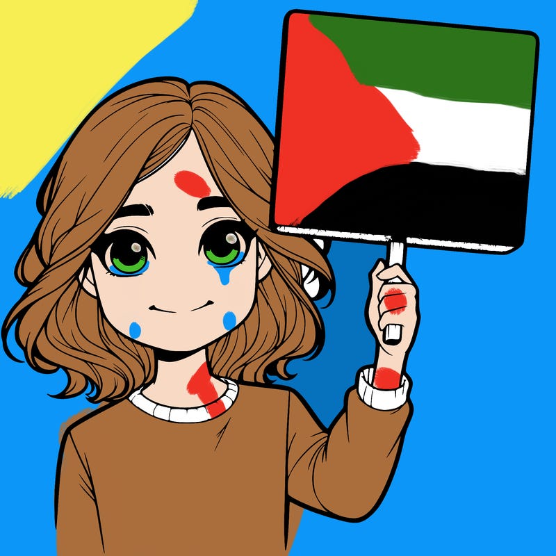 realistic girl holding up a sign