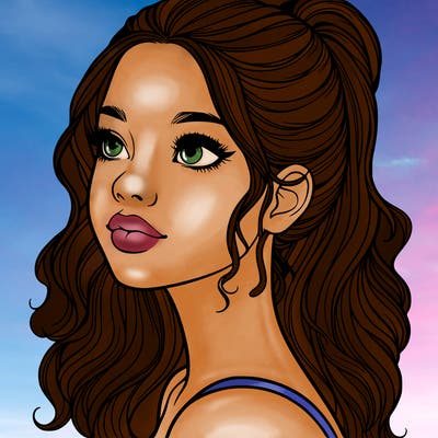 beautiful realistic girl