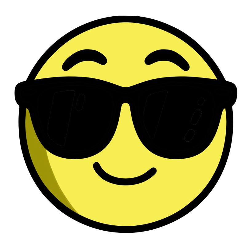 emoji with sunglasses