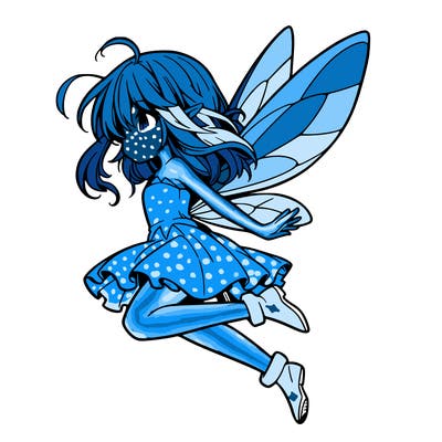 manga fairy flying