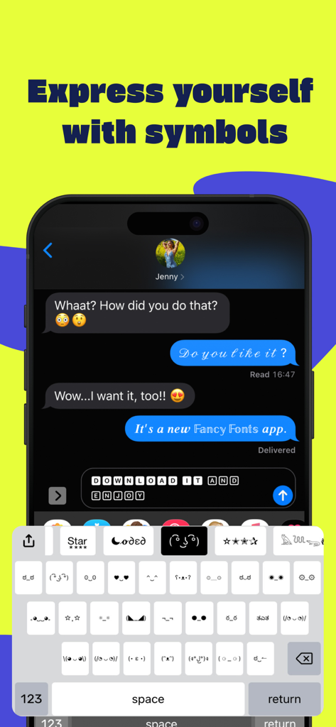Fonts for iPhones & iPads - Teclado de iPhone con fuentes personalizadas y símbolos de texto