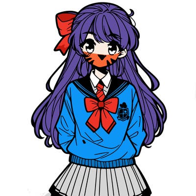 preppy anime girl