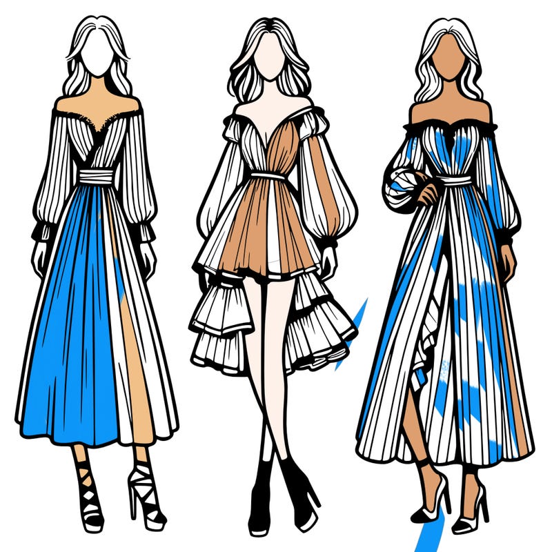 fashion models dresses