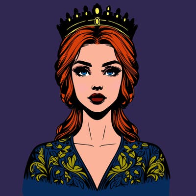 realistic beautiful queen