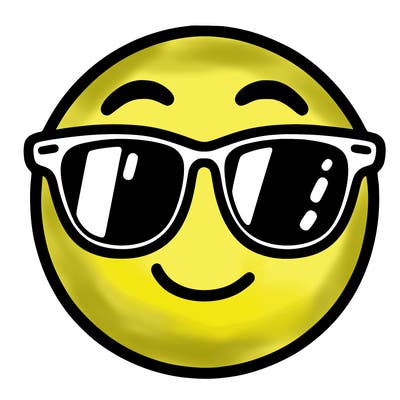 emoji with sunglasses