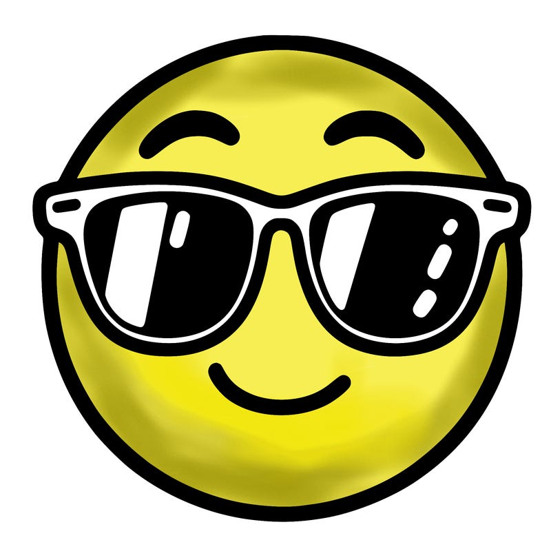 emoji with sunglasses