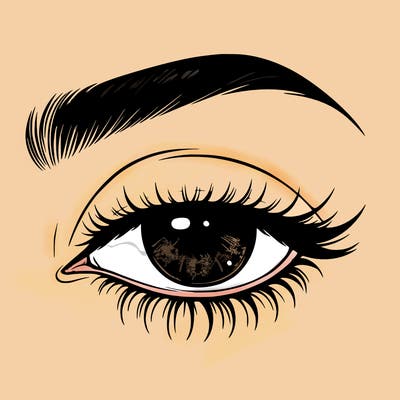 eye closed realistic