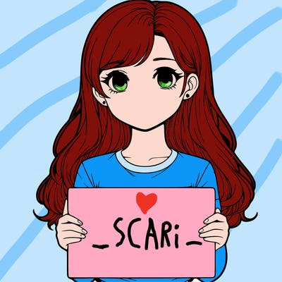 realistic girl holding a sign