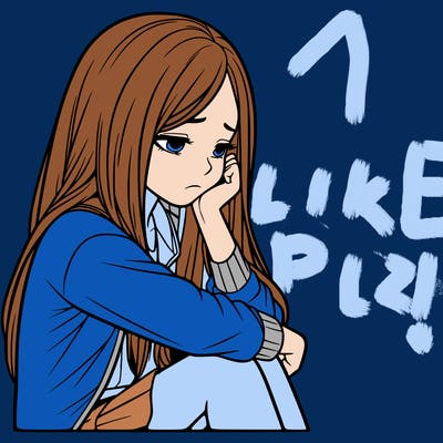 a realistic girl with depression