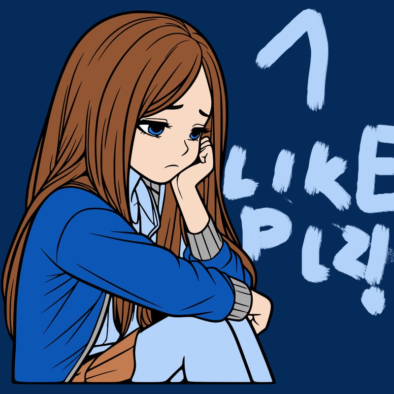 a realistic girl with depression