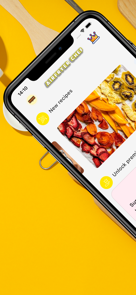 Airfryer Chef: Airfryer Recipe - Airfryer Chef app home screen showing new healthy recipes