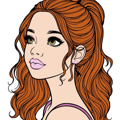 beautiful realistic girl