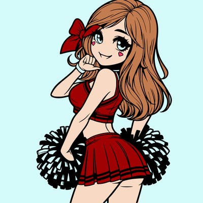 realistic cheerleader