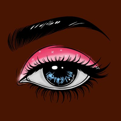 eye closed realistic