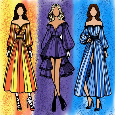 fashion models dresses