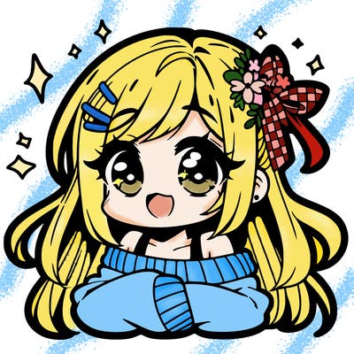 super cute anime girl