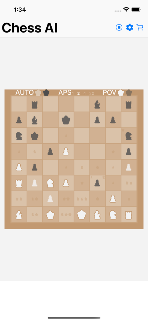 eGamer - Chess AI board game interface in the eGamer app