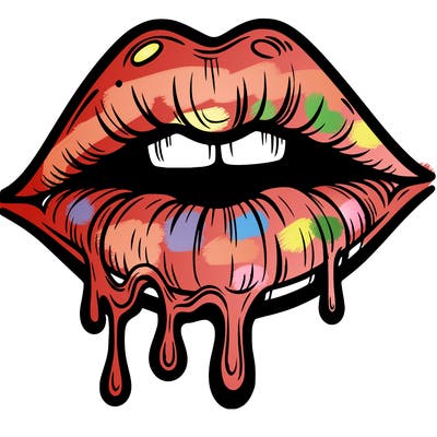 lips that look realistic and drip