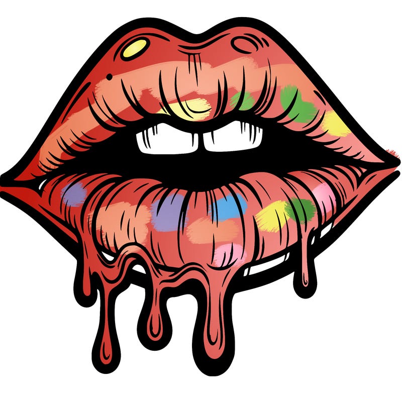 lips that look realistic and drip