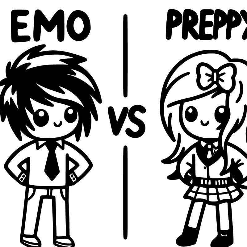 emo verses preppy