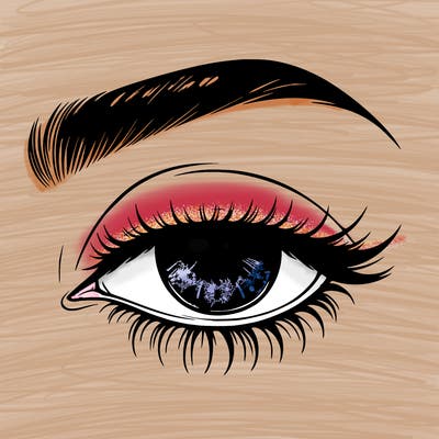 eye closed realistic