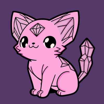 crystal kitten
