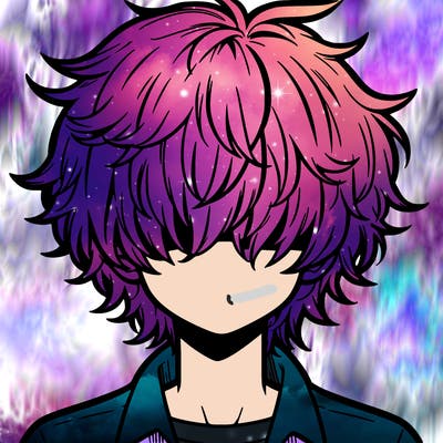 manga boy fluffy hair covering his eyes