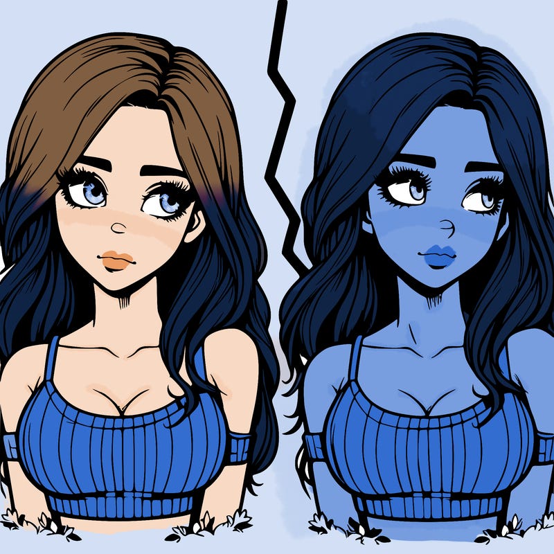 realistic girl split