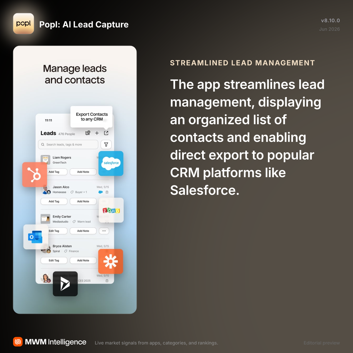 Popl: AI Lead Capture - Business App | MWM