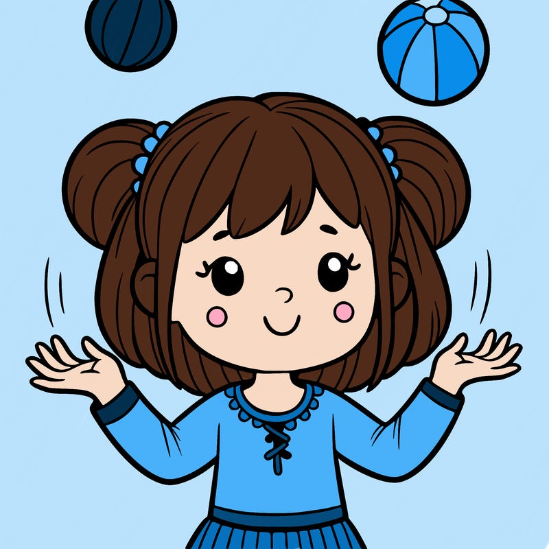 girl in juggle